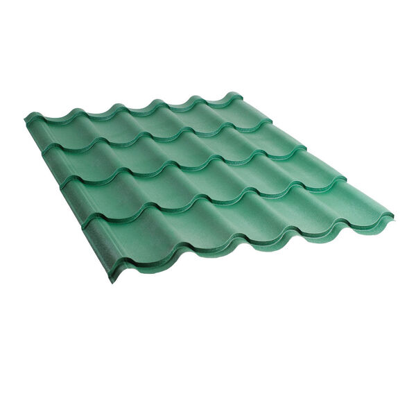 მეტალოკრამიტი ფერადი თუნუქის სახურავი 0.5X1180 ხაოიანი RAL6005 NOVA მეტალოკრამიტი ფერადი თუნუქის სახურავი 0.5X1180 ხაოიანი RAL6005 NOVA