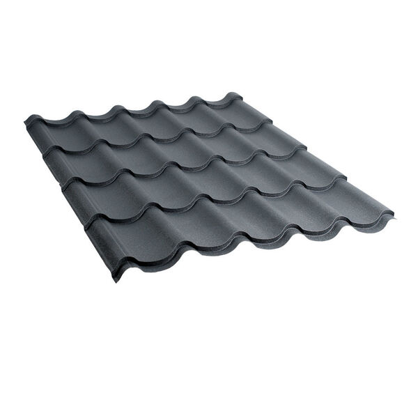 მეტალოკრამიტი ფერადი თუნუქის სახურავი 0.5X1180 ხაოიანი RAL7016 NOVA მეტალოკრამიტი ფერადი თუნუქის სახურავი 0.5X1180 ხაოიანი RAL7016 NOVA
