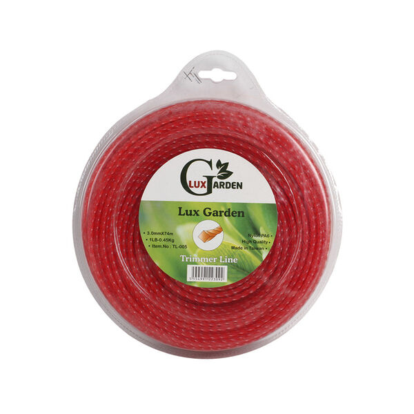 ტრიმერის ძუა 3.0mmX74m,Square twist Lux Garden TL-005 ტრიმერის ძუა 3.0mmX74m,Square twist Lux Garden TL-005