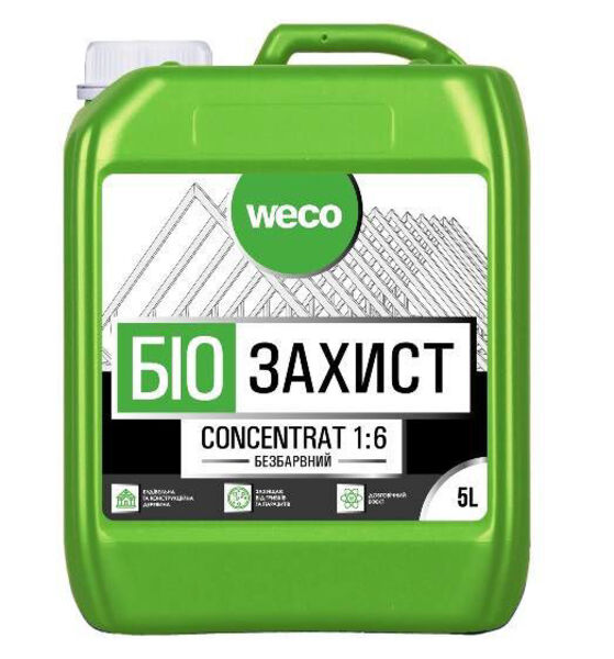 5ლ ანტისეპტიკური კონცენტრატი უფერო WECO 1:6 5ლ ანტისეპტიკური კონცენტრატი უფერო WECO 1:6