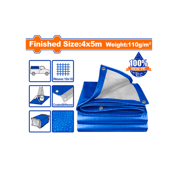ტენტი 4X5 მ 110 g/m2 (WTQ1845) WADFOW ტენტი 4X5 მ 110 g/m2 (WTQ1845) WADFOW