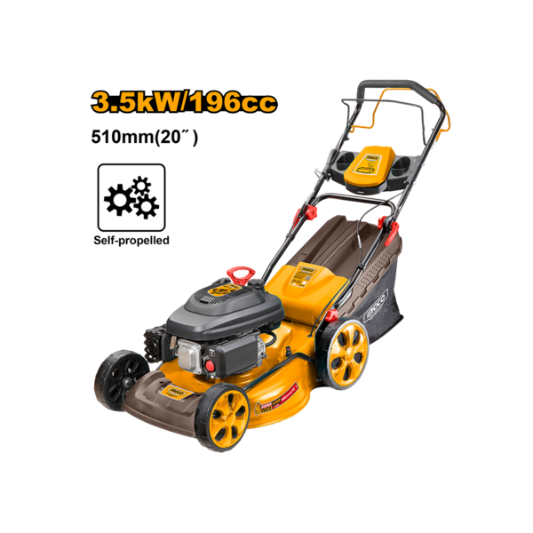 გაზონის სათიბი მანქანა ბენზინის ძრავით 3.5KW (GLM196202) INGCO გაზონის სათიბი მანქანა ბენზინის ძრავით 3.5KW (GLM196202) INGCO