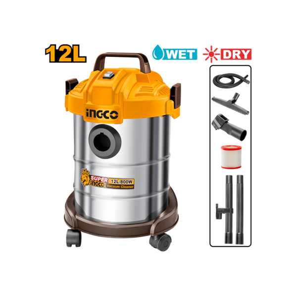 მტვერსასრუტი 800w/12L (VC14122) INGCO მტვერსასრუტი 800w/12L (VC14122) INGCO