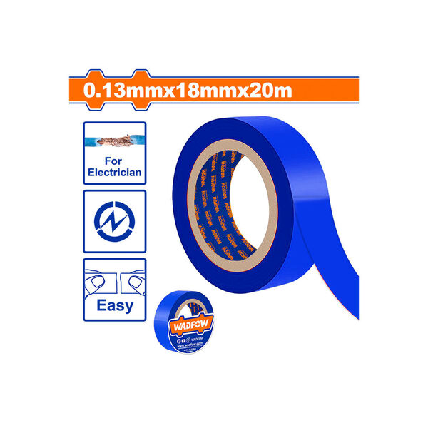 საიზოლაციო ლენტი 0.13მმX20მ PVC (WPN1010) WADFOW საიზოლაციო ლენტი 0.13მმX20მ PVC (WPN1010) WADFOW