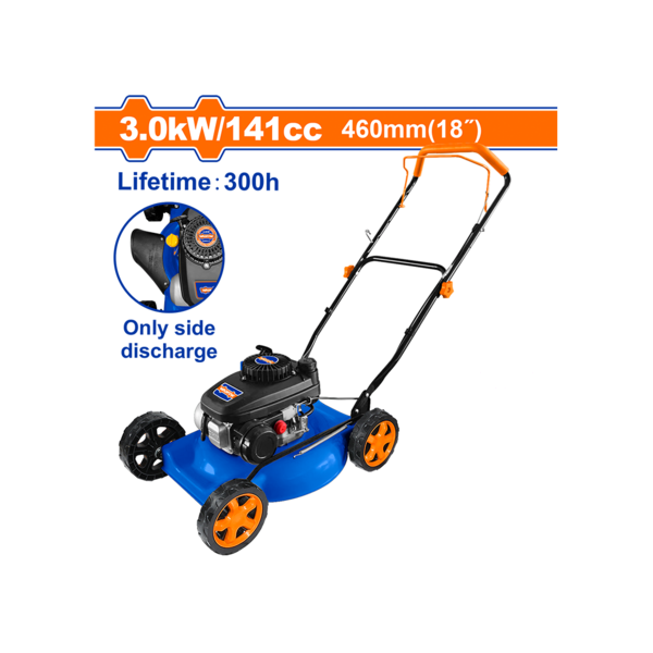 გაზონის სათიბი მანქანა ბენზინის ძრავით 3.0 KW (WGM2A18) WADFOW გაზონის სათიბი მანქანა ბენზინის ძრავით 3.0 KW (WGM2A18) WADFOW